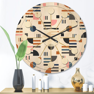 Horloge murale abstraite