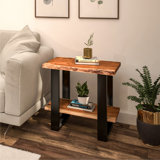 Keya Solid Wood Top End Table