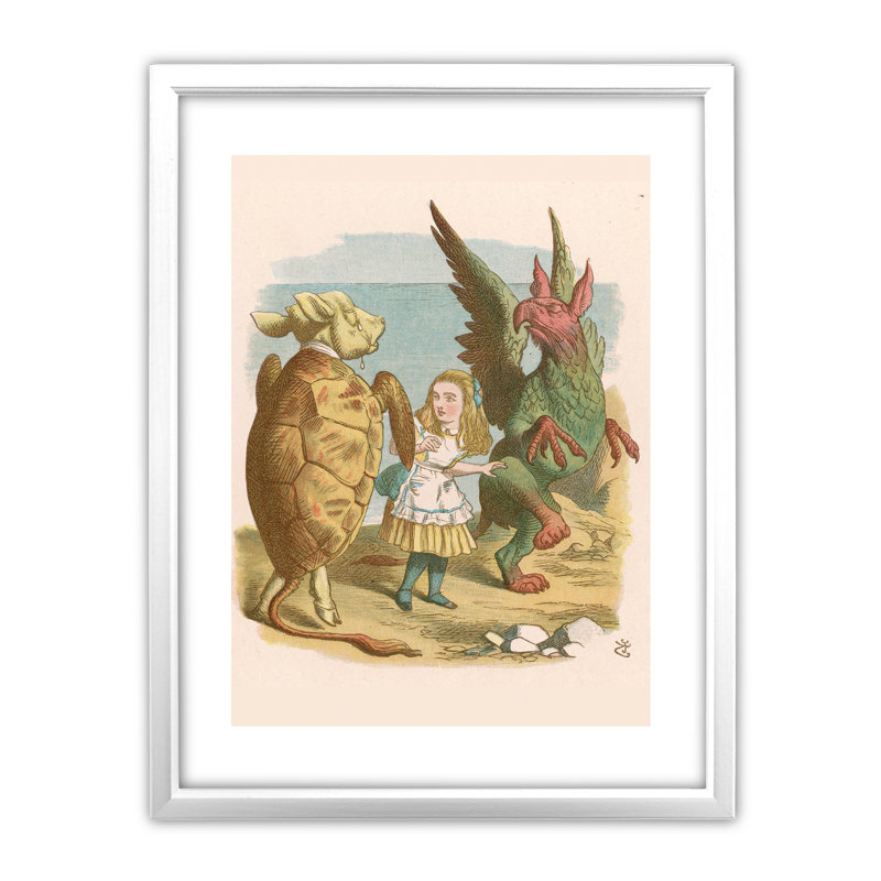 Sir John Teniel - Single Picture Frame Print, White