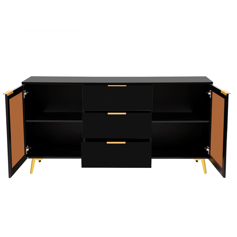 Armoire d'appoint Sanuel, Noir