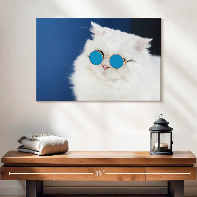 Brampt Cat Glasses, 16" H x 24" W