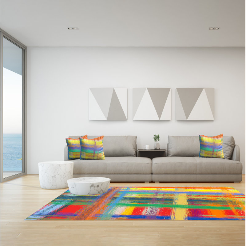Folf Abstract Area Rug, Rectangle 155 x 230cm