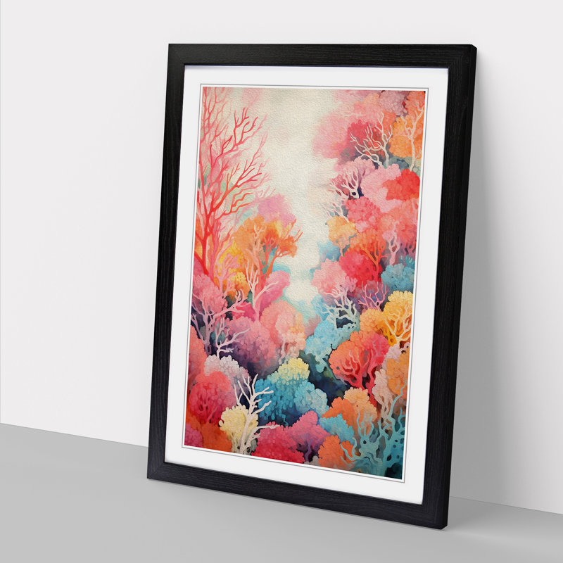 Single Picture Frame Print on Wood, Black Framed, 64cm H x 46cm W