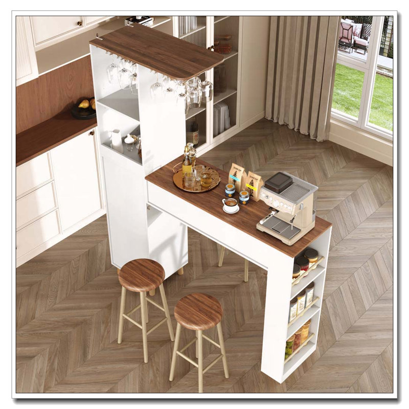 63.39 " W Buffet Table, Blanc