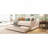 Teddy Fleece Full Size Upholstered Daybed With Light And Trundle-1945649966