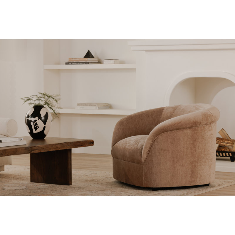  Arthur Upholstered Armchair, Blush Performance Chenille
