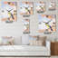 Horloge murale oiseau sur une branche en fleurs II-1395263683