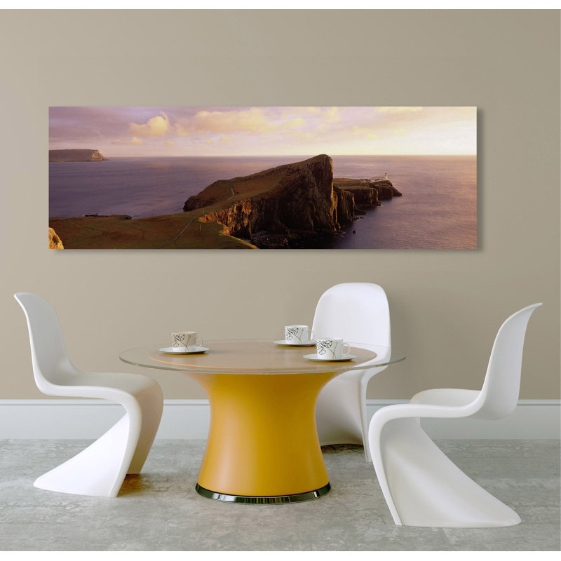Lighthouse In Neist Point, Scotland by Jean Guichard - Wrapped Canvas Print, 40cm H x 120cm W x 4cm D