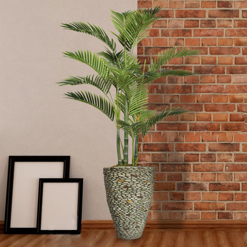 Palmier artificiel Panama en pot, H 61,5 po x l 38 po x P 30 po