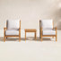Brunswick Teak 2 - Person Patio Conversation Set with Cushions
