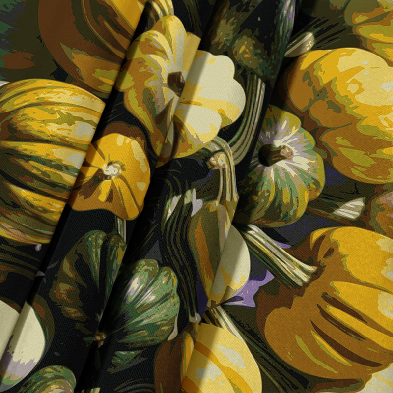 Tapisserie murale de légumes Pattypan, 26 po x 36 po