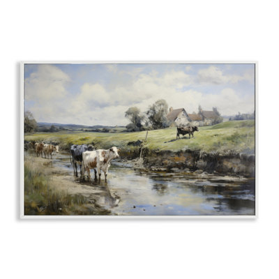 Free Roaming Cattle Giclee Art by Petal Prints Design