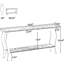 Console extra longue pour canapé derrière, canapé à 2 niveaux en bois rétro avec pieds en métal pour le couloir, le vestibule et le salon