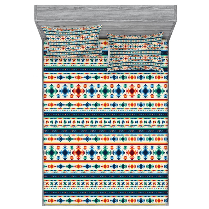 Microfiber Sheet Set, Queen Sheet Set with Fitted Sheet
