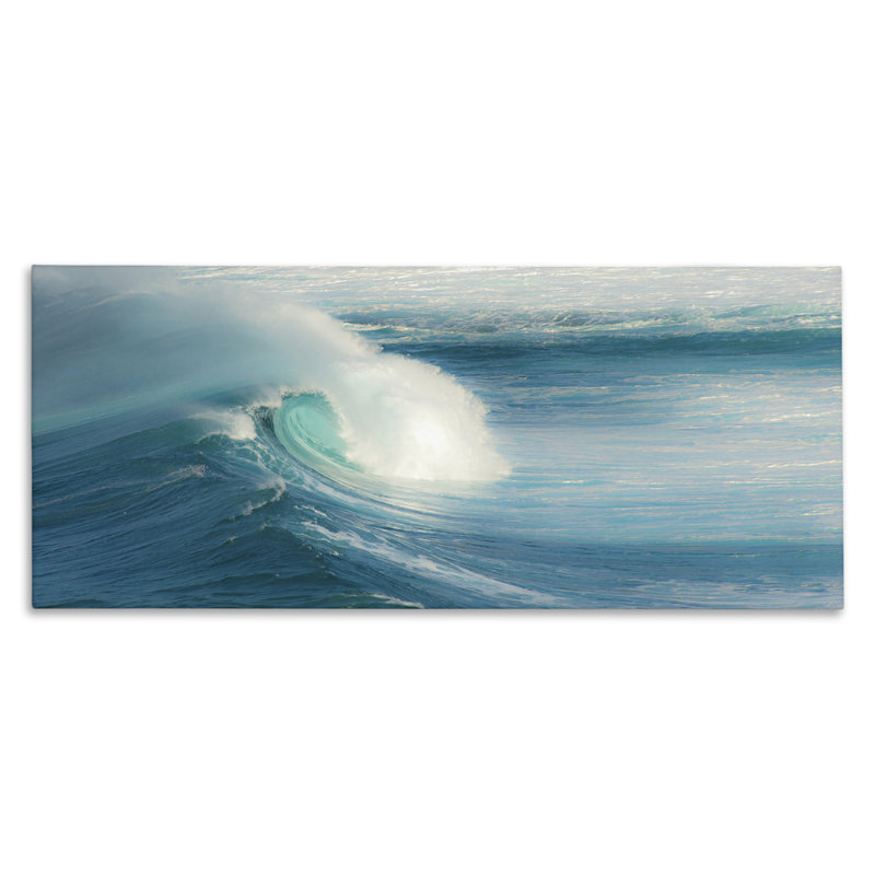 Art mural sur toile "Bender Ocean Wave" par Scott Bennion bp-789_CN, H 13 po x l 30 po