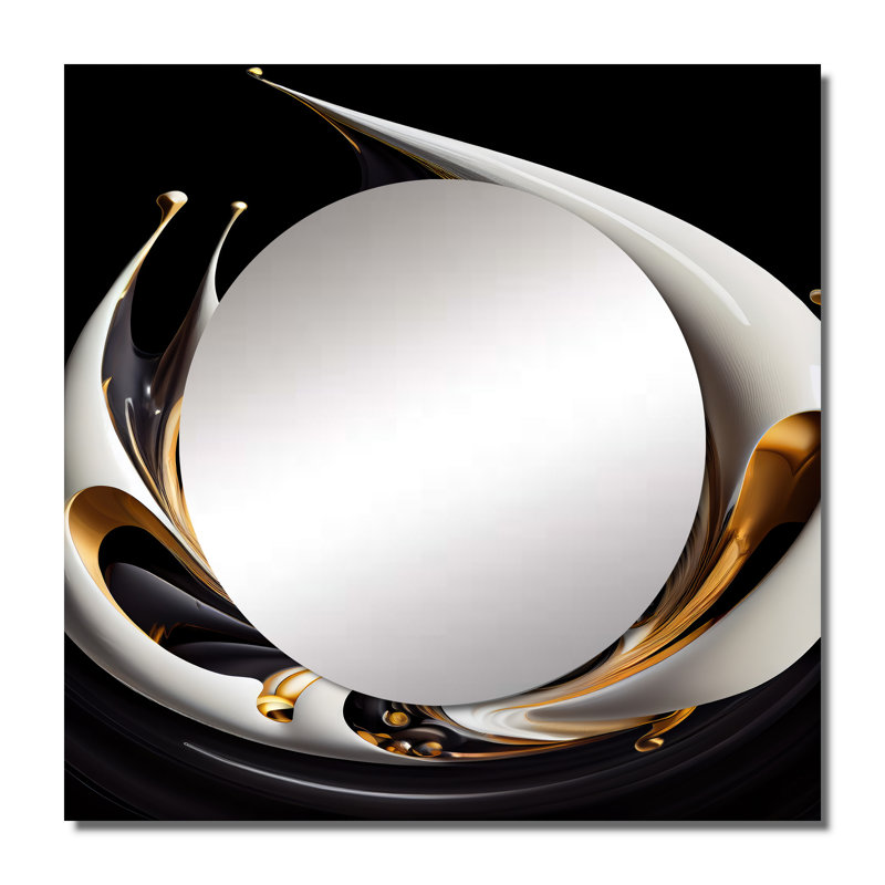 Fanel - Modern Square Mirror For Wall Art Decor, 23" x 23"