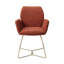 Azuolas 47.5cm H Polyester Upholstered Metal Armchair-1350409353-1350409366