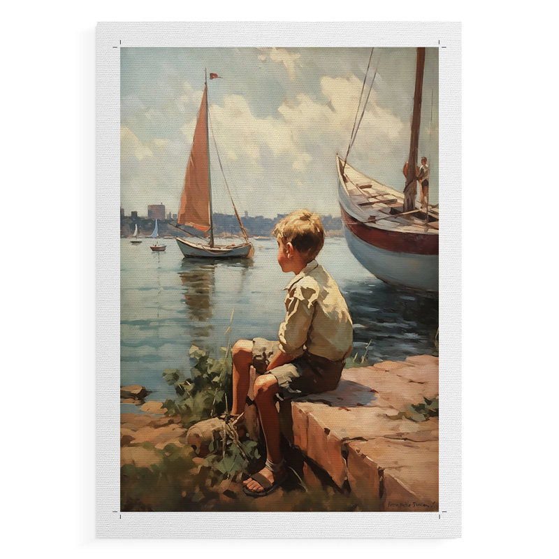 NAUTICAL Series DCII - Impression sur toile seulement - NON CADRE, H 36 po x l 24 po
