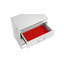 Glam Modern Two-Drawer Wood Nightstand - White Finish