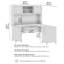 Bureau en L 60 po avec huche et rangement Paelynn, bureau d'ordinateur d'angle, bois moderne, croix érable-342025430-274893476