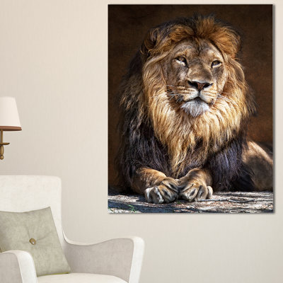 " King Lion With Lighted Face "