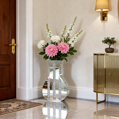 Handmade Crystal Glass Floor Vase