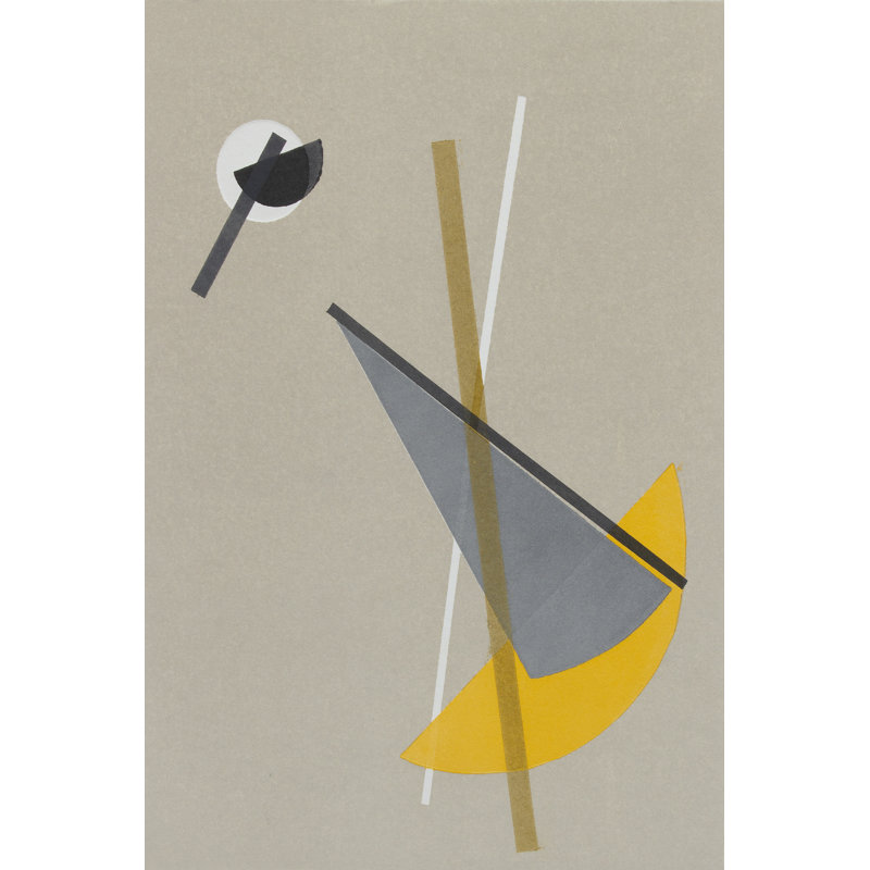 Homage to Bauhaus VI by Rob Delamater - Painting Print, 122cm H x 81cm W, Black Floater Framed