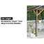 Dunster House Wooden Gazebo Louvre Wall 2m x 2m Garden Shelter Roof Shingles Utopia 200