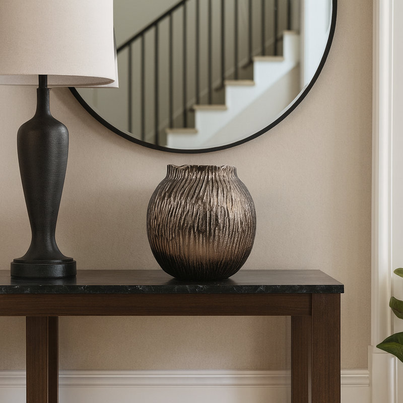 Vase de table en aluminium Fulgencia