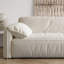 Canapé modulaire en velours blanc-2065457705