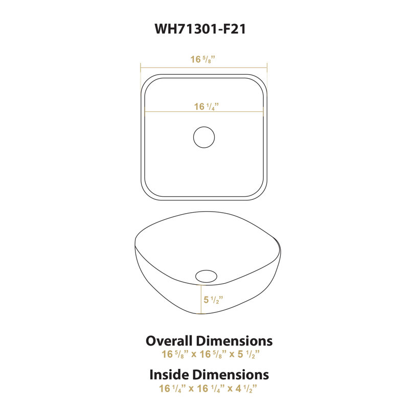 White and Silver Ceramic Square Bathroom Sink