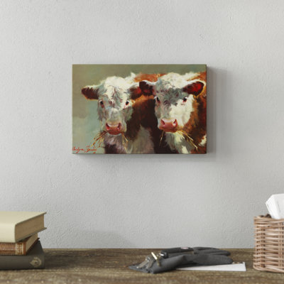 «Cow Belles» par Carolyne Hawley, reproduction d'art sur toile