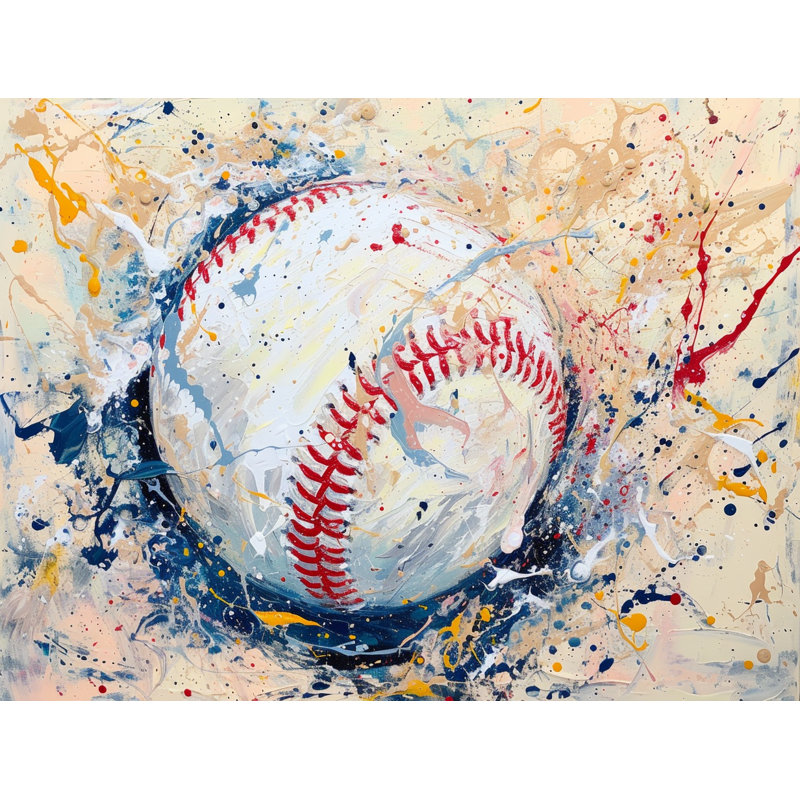Coussin Baseball, coussins en coton sport, H 16 po x l 16 po