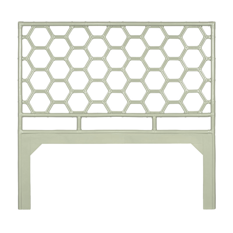 Honeycomb Open-Frame Headboard, Celery Green, Queen