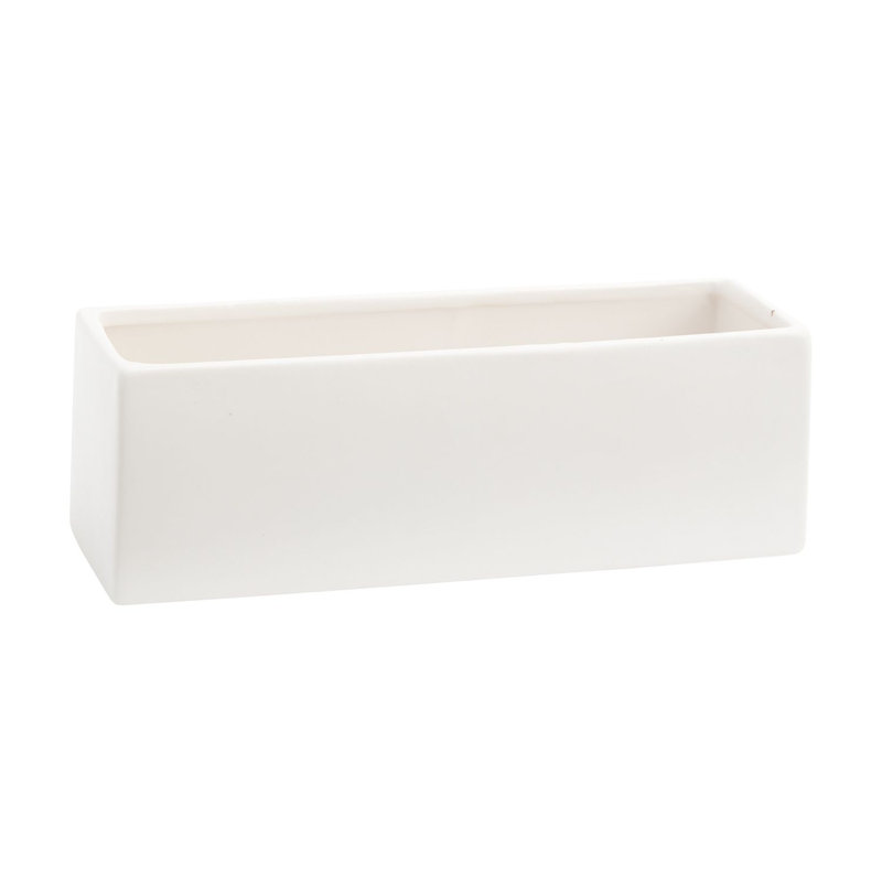 Pot à fleur en céramique Sula, Blanc