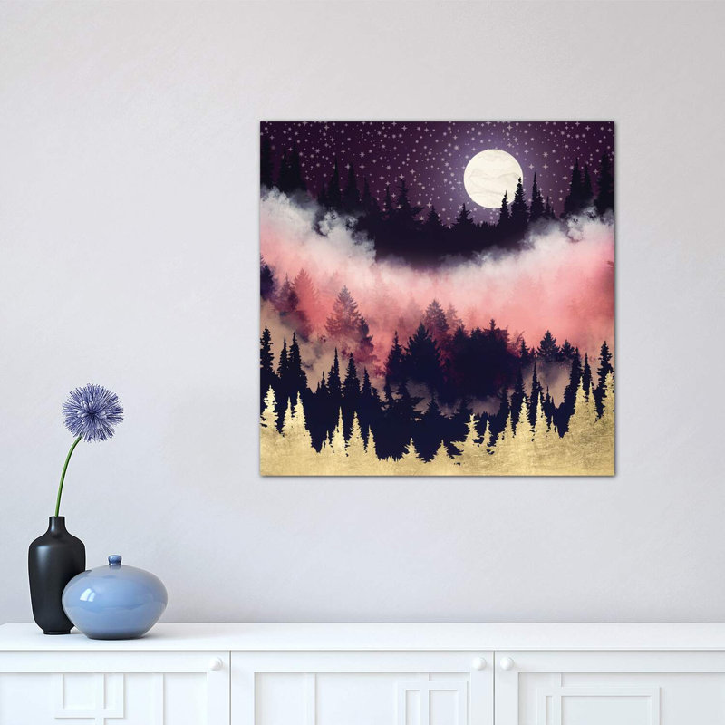 " Evening Glow ", 18" H x 18" W x 1.5" D, Wrapped Canvas