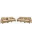 Canapé modulaire en chenille de café à 3 places avec accoudoirs évasés Soft And Smooth-738627800