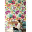Papier peint floral abstrait abstrait mural