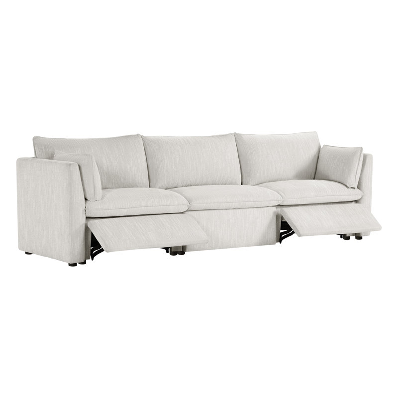 Modular Power Sofa, Light Gray