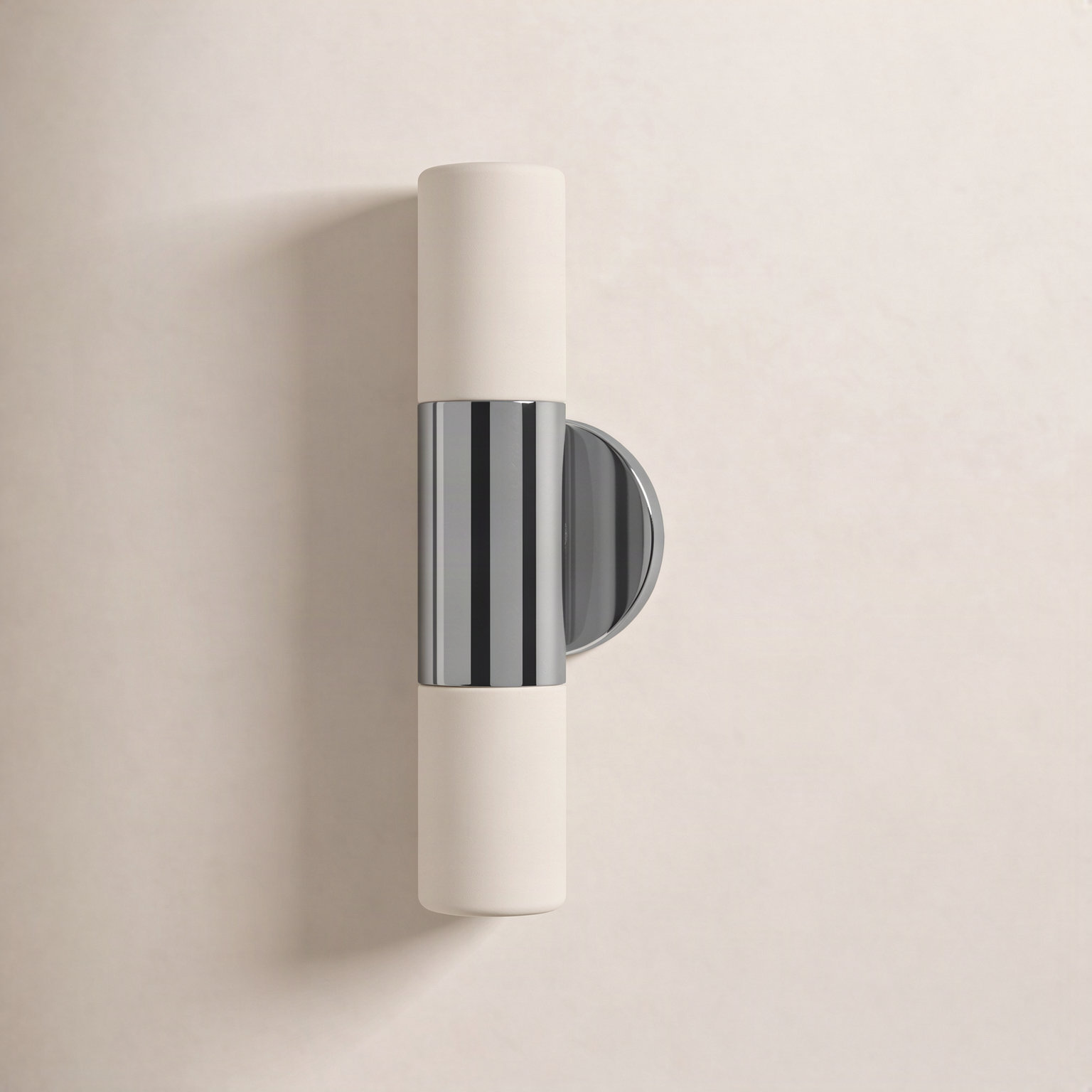 Otto 2 Light Glass Dimmable Armed Sconce, Polished Nickel
