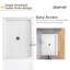 Base de bac de douche à seuil simple 48 po x 36 po en blanc avec ensemble de drain central