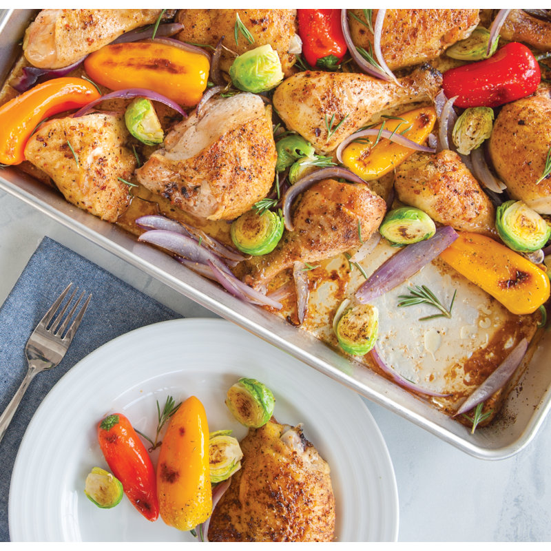 Nordic Ware High-Sided Silver Aluminum Sheet Cake Pan