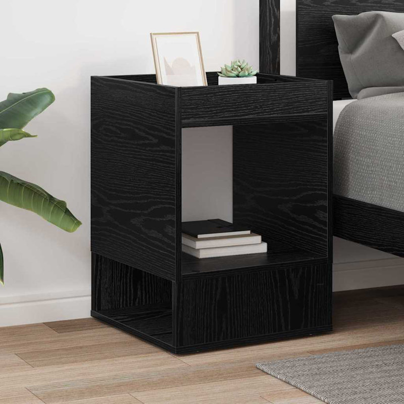End Table, Black Oak