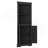 Tall Corner Cabinet With Doors For Living Room, Bathroom,Dining Room Or Kitchen,Black-1547610390