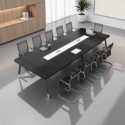 Table de conférence moderne avec pieds en métal