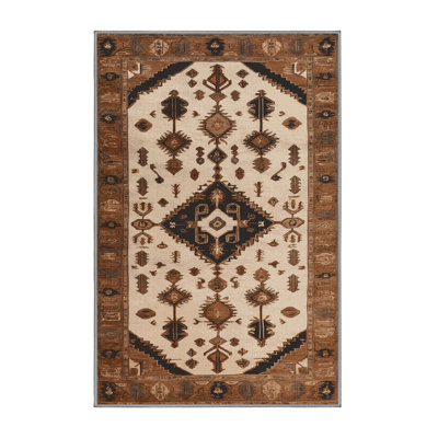 Tapis brun lavable à la machine