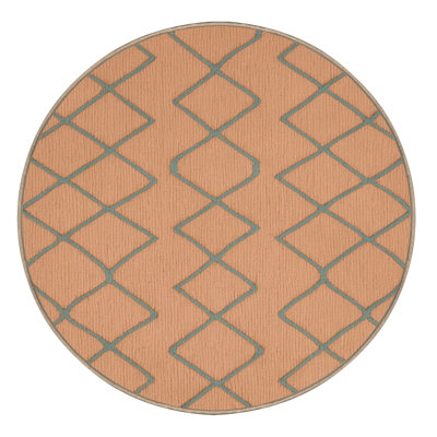 Tapis brun treillis lavable à la machine