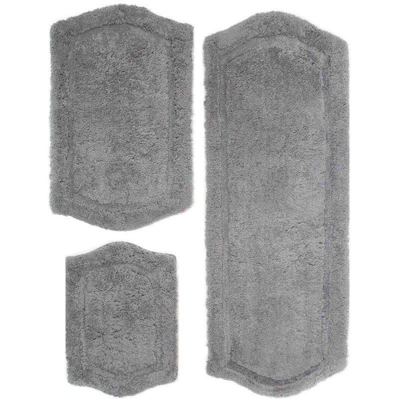 Ensemble de tapis pour salle de bain Joni, Gris