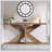 70.9-Inch Long Farmhouse Console Table With Geometric Wooden Base, Oak Brown Entryway Hallway Accent For Living Room