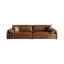 Canapé modulaire en cuir véritable brun Brownness-643435954-643435953